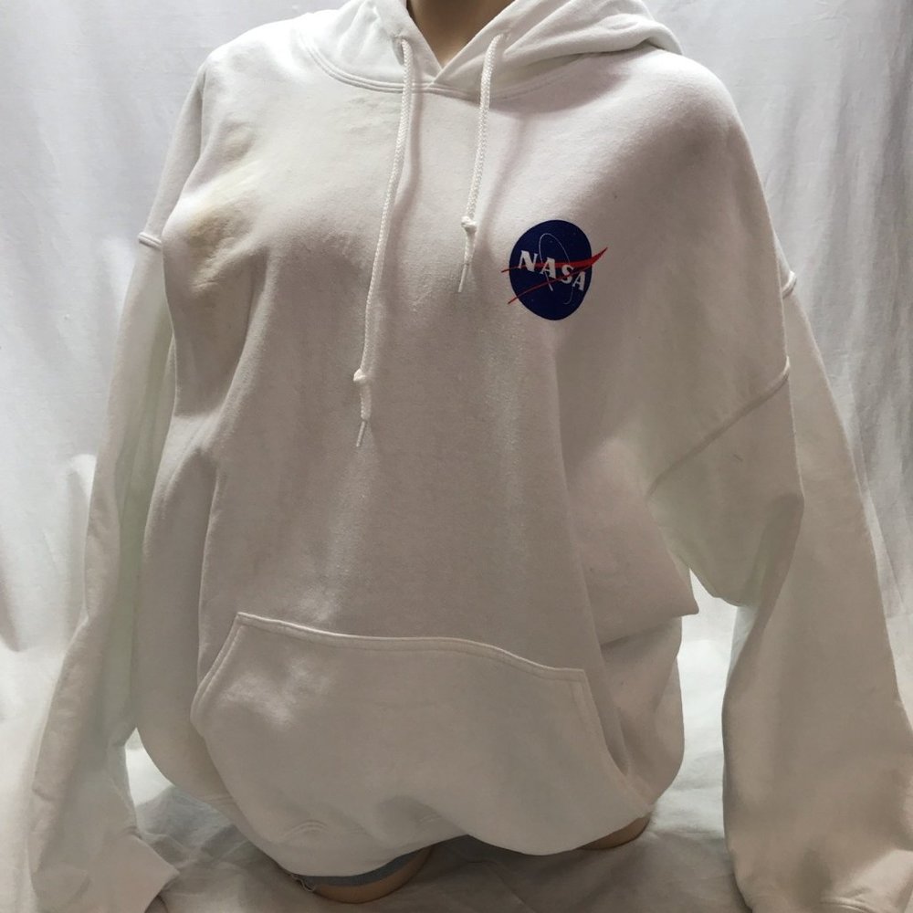 White Hoodie Nasa Hoodie